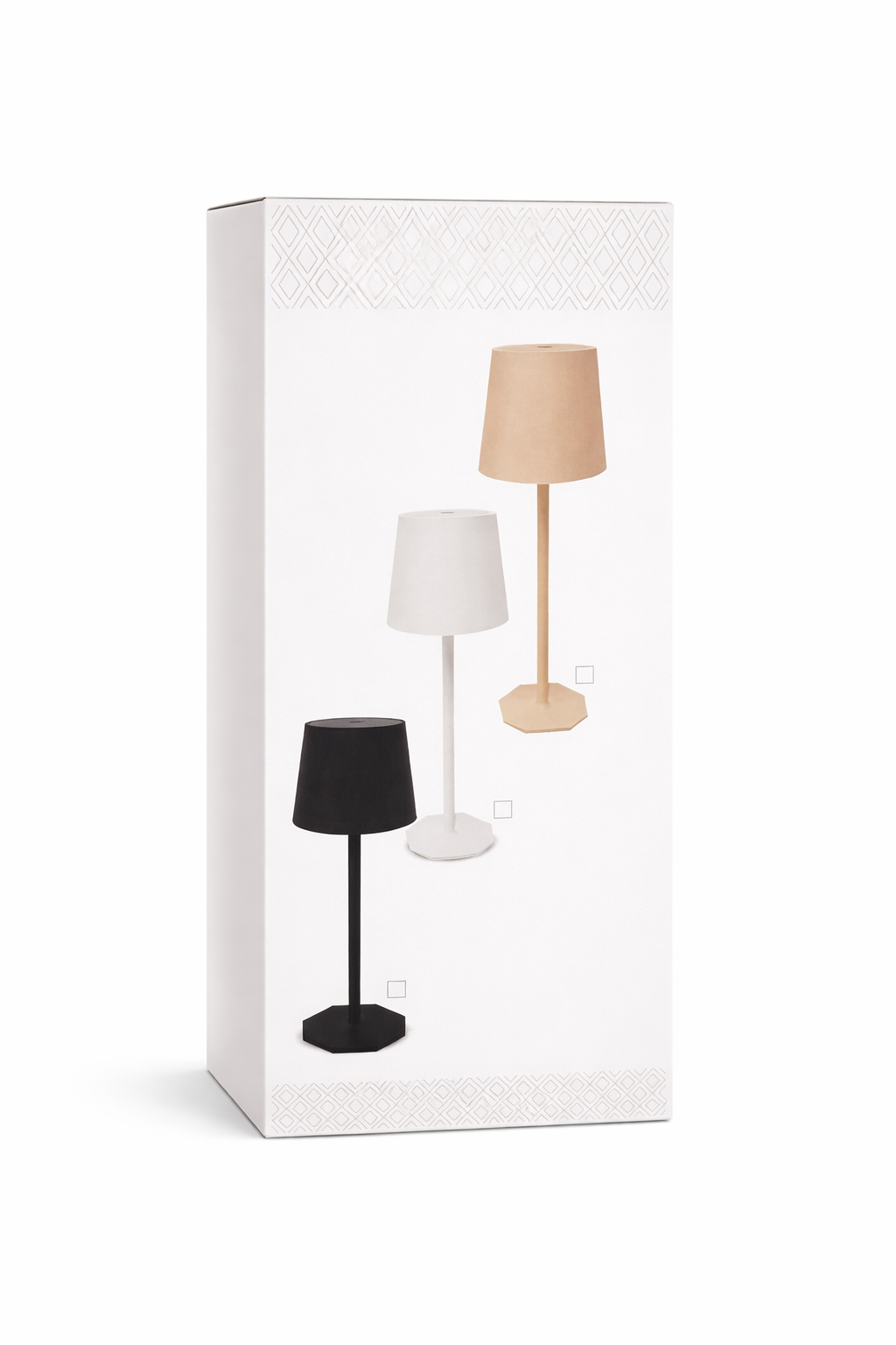 Lampada LED da Tavolo Moderna Touch – 3 Temperature di Luce (Calda, Naturale, Fredda) – Design Minimal Nero/Bianco/Beige