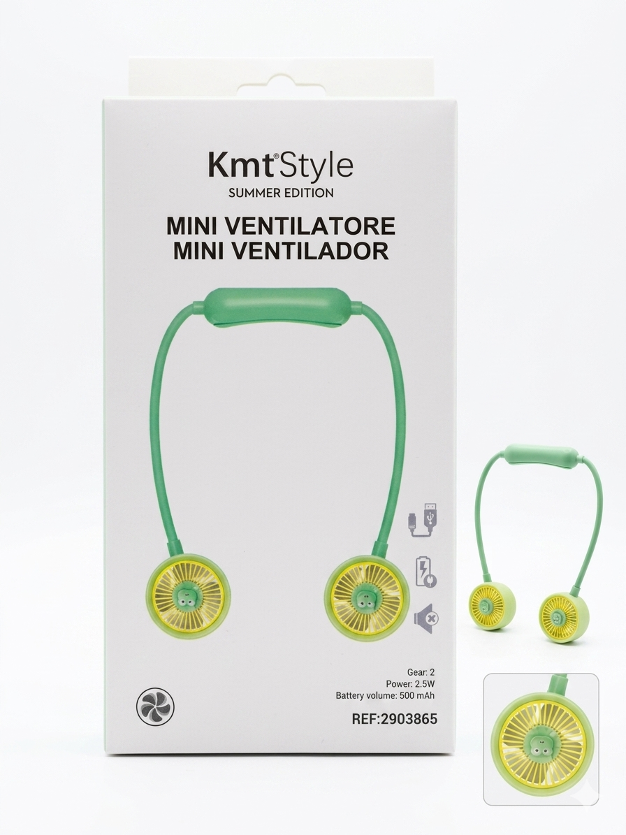 Mini Ventilatore da Collo Portatile USB – Summer Edition – KmtStyle ❄️