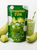 Poppins Tok Yogurt Popping & Melon 230ml – Bevanda Coreana al Melone con Perle Scoppiettanti
