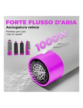 Air Styler 5 in 1 per Capelli – Spazzola Asciugacapelli e Arricciacapelli Multifunzione