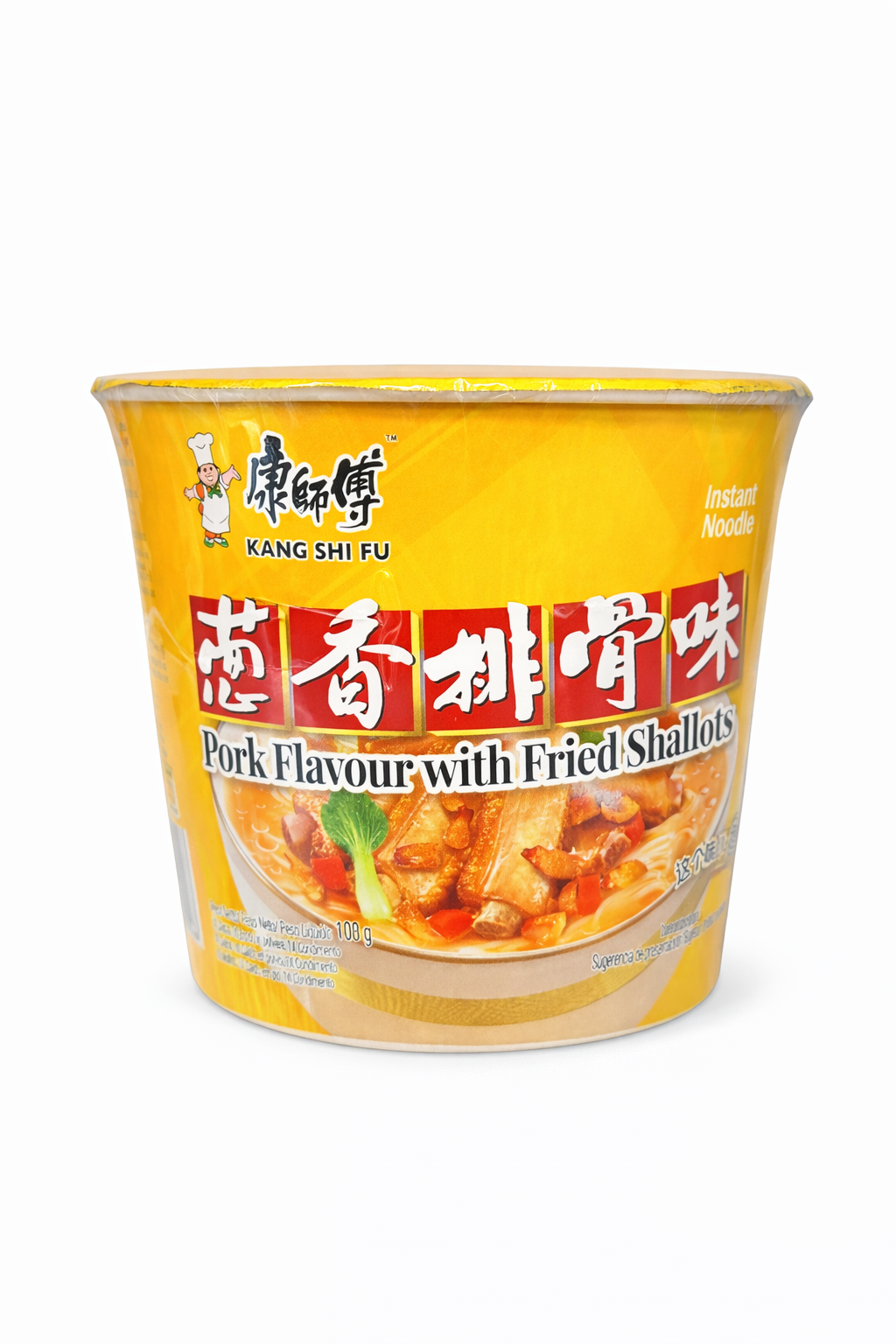 Noodles Istantanei Kang Shi Fu Maiale e Cipollotto – Pork Flavour Cup