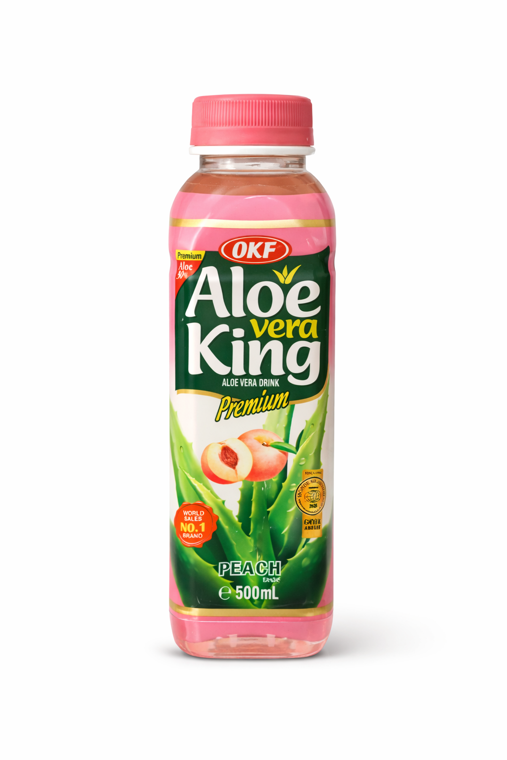 OKF Aloe Vera King Premium Peach 500ml – Bevanda all’Aloe Vera con Pesca