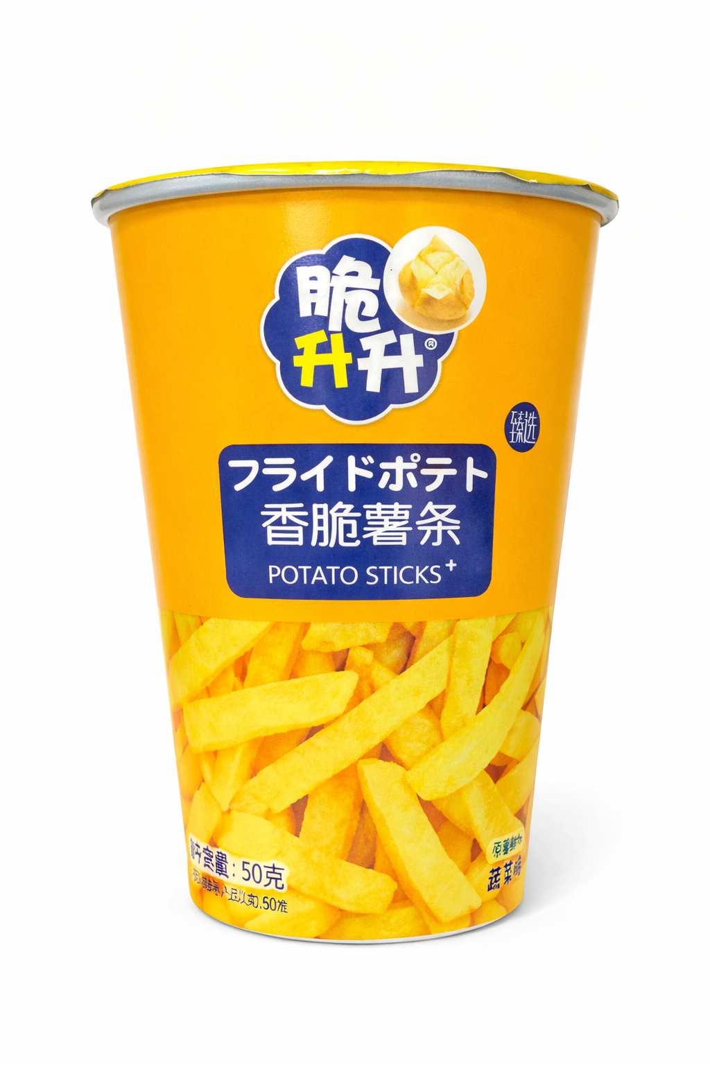 potato sticks cup 50g – patatine croccanti in stick snack asiatico