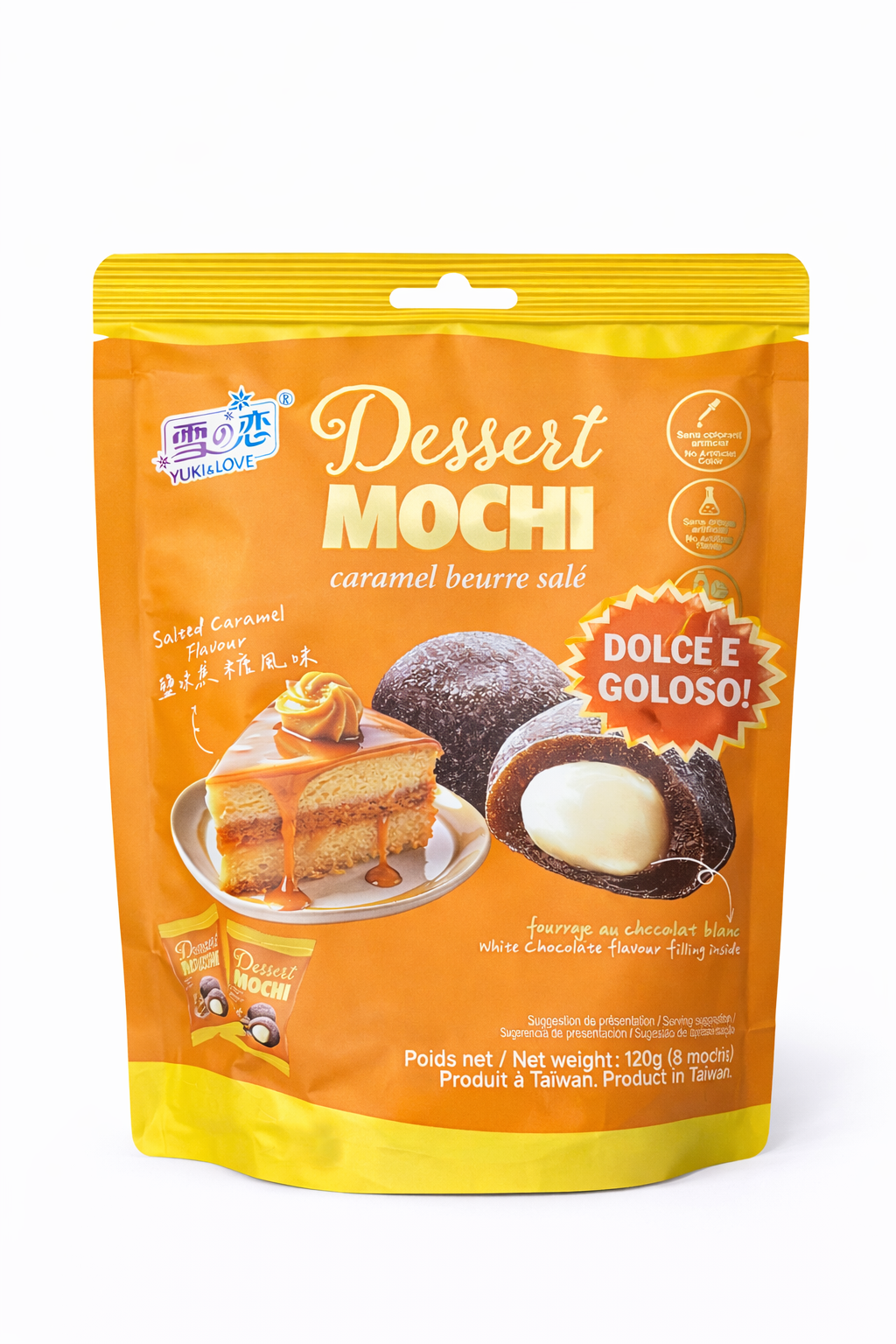 Mochi Dessert Caramello Salato Yuki & Love – Dolci Giapponesi Ripieni 120g