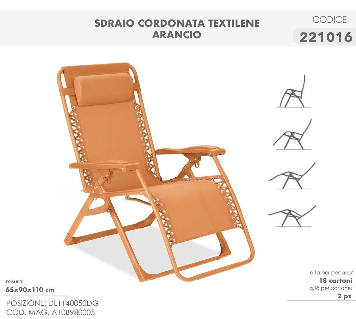 Sedia Cordonata Texilene